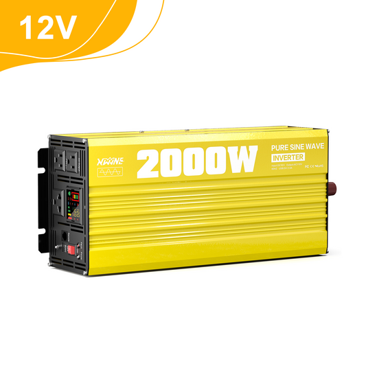 2000 watt 12V Pure Sine Wave Power Inverter with Remote