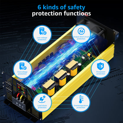 4000 watt 48V Pure Sine Wave Power Inverter with Remote